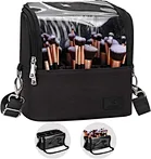 This Makeup Brush Bag has detachable shoulder strap design, can be used as a messenger bag, handbag and waist bag. Suitable for travel and home, more convenient to use.